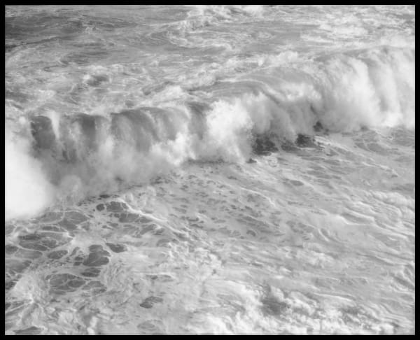 Clifford Ross Coast of Africa III, 2000 signed on label silver gelatin print 2 1/4 x 2 3/4 inches 8 1/8 x 10 1/8 inches framed Edition of 10