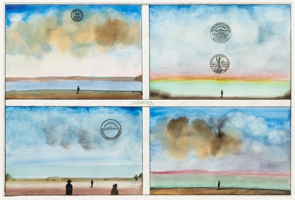 Saul Steinberg, Landscape, 1971