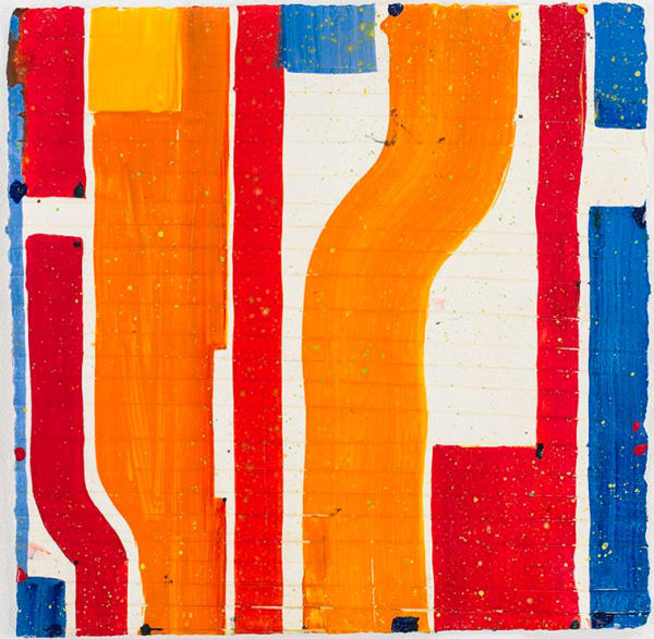 Caio Fonseca Pietrasanta P13.74, 2013 signed and dated verso gouache on paper 14 x 14 inches 18 3/8 x 20 1/4 inches framed