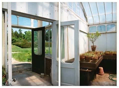 Esther Pullman Private Estate Greenhouse, DoorsWellesley, MA, June 2001 C-print diptych:39 7/8 x 27 1/4 inches each (framed) Edition of 5