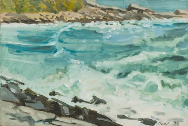 Lois Dodd, Pemaquid, August 10 1995