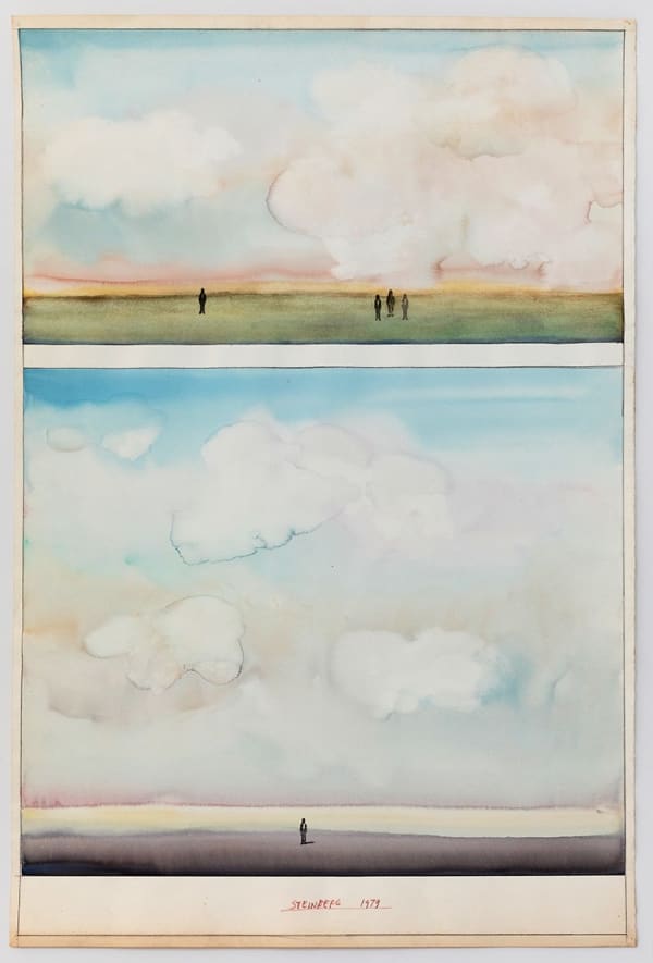 Saul Steinberg Untitled, 1979 signed watercolor on paper 30 x 20 inches