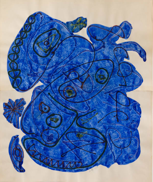 Sasson Soffer Untitled, 1980 signed and dated "7/17/80" encaustic and acrylic on paper 42 x 35 inches