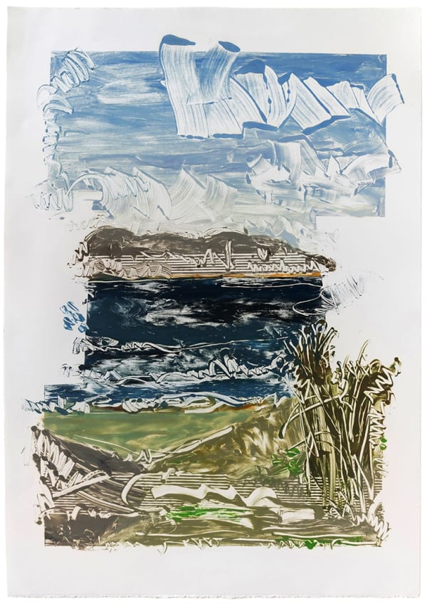 Racelle Strick Monotype 1018, c. 1982 acrylic on paper 42 1⁄2 x 30 1/8 inches 45 1/2 x 33 inches framed