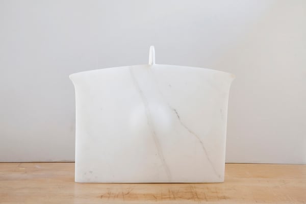 Costantino Nivola N64, c. 1984-87 marble 19 x 21 7/8 x 3 inches