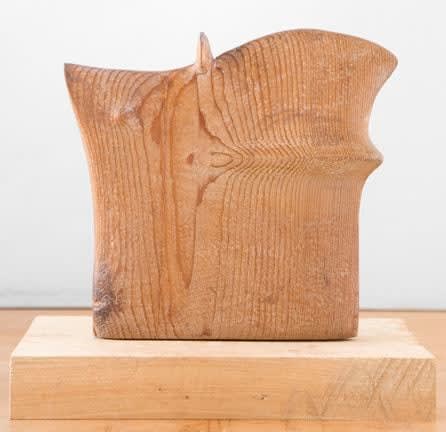 Costantino Nivola O7, 1982 no signature wood 9 x 9 3/4 x 1 1/2 inches