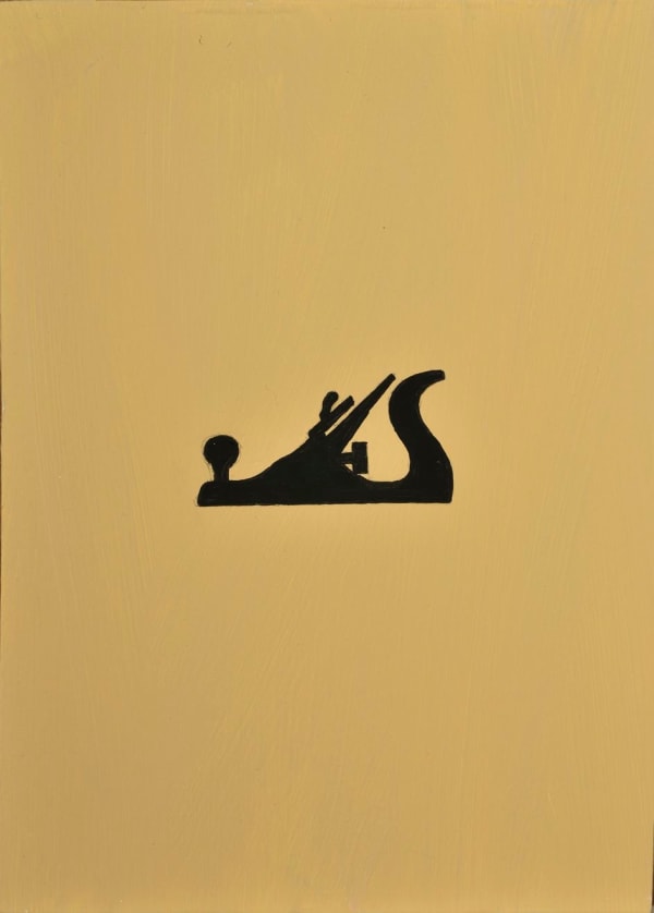 Timothy Woodman In Search of Lost Time (2007-2009)152."...the invisible plane..." vol.IV p.338 oil on panel 7 x 5 inches