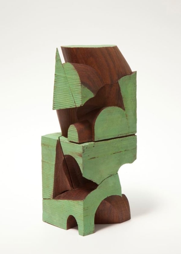 Mel Kendrick Untitled, 2011 wood and Japan color 10 3/4 x 4 x 4 1/4 inches