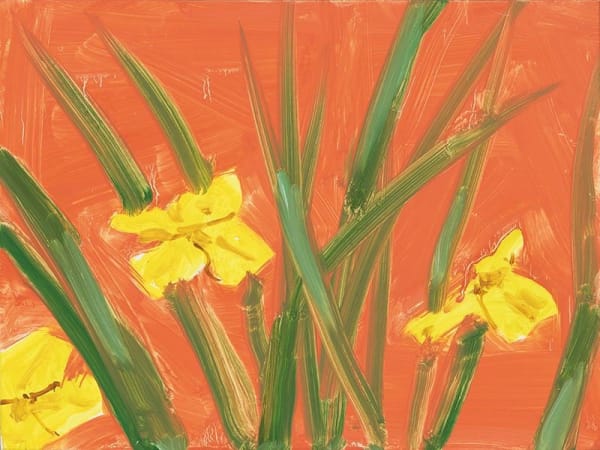 Alex Katz, Iris Study 6, 2019