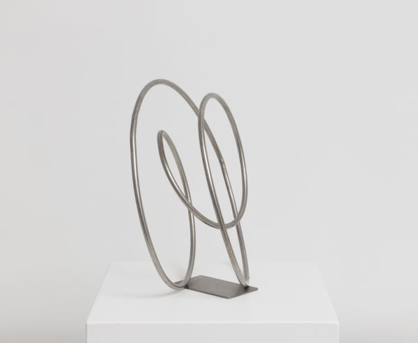 Sasson Soffer Indianapolis (maquette), 1970 signed, titled and dated stainless steel 9 x 9 1/2 x 4 1/2 inches