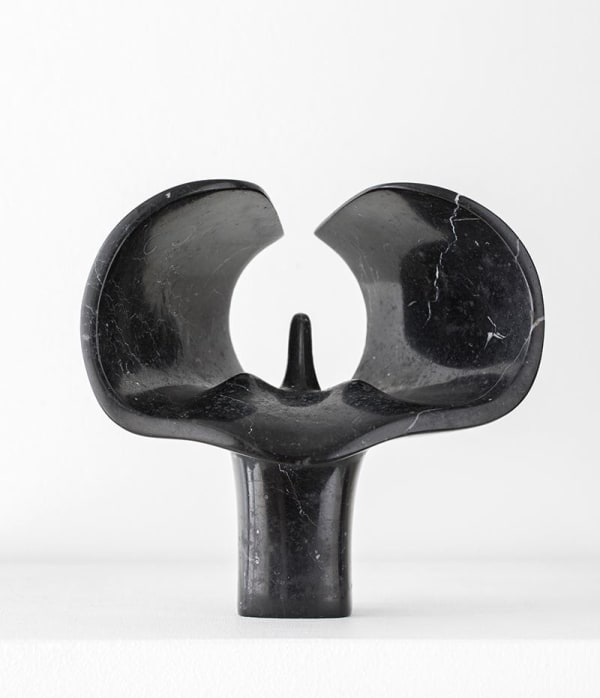 Costantino Nivola N27, 1980 signed and dated lower right "Nivola 80" marble 5 3/4 x 6 x 3 5/8 inches