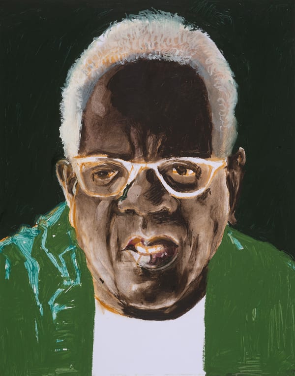 Jack Ceglic Stanley, 2022 signed verso oil stick on paper 24 x 19 inches