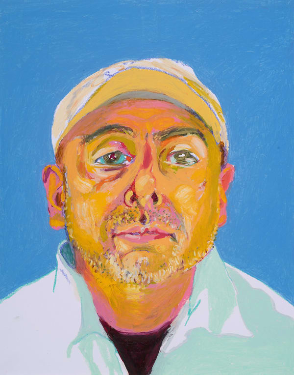 Jack Ceglic Emidio, 2022 signed verso oil stick on paper 24 x 19 inches