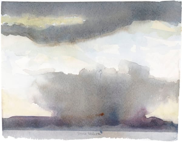 Jane Wilson Hurricane Rising, 2008 watercolor on paper 7 x 8 3/4 inches 14 7/8 x 17 5/8 inches framed