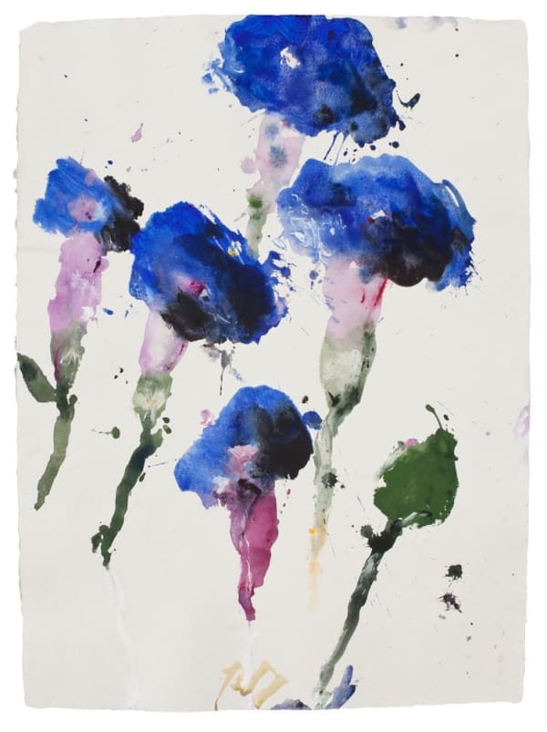 Robert Jakob Garden Notes, morning glory #4, Itri, 2011 Signed lower right acrylic and oil crayon on paper 30 1/8 x 22 1/4 inches 33 1/4 x 25 5/8 inches framed