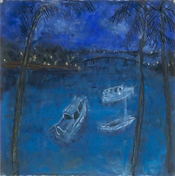 Jennifer Bartlett March, Bermuda #8, 1998 pastel on paper 22 x 22 inches 24 1/2 x 24 1/2 inches framed