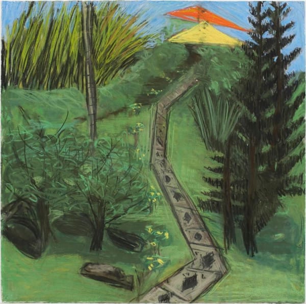 Jennifer Bartlett Nevis, March-April #10, 2007 pastel on paper 30 x 30 inches 33 x 33 inches framed