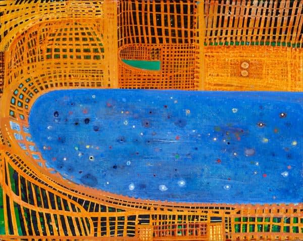 Sharon Horvath In a Mirror (2), 2007 signed, titled and dated verso dispersed pigment and polymer on canvas 16 x 20 inches