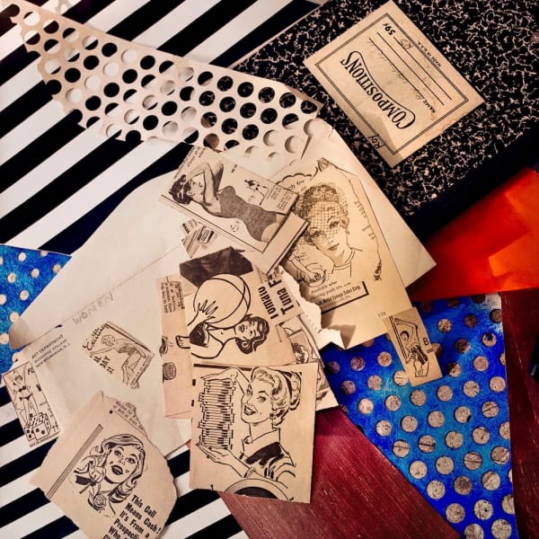 Laurie Lambrecht Bathing Beauties, Stencils, 1991 signed, dated and numbered verso archival pigment print 24 x 24 inches 24 1/2 x 24 1/2 inches framed Edition of 12