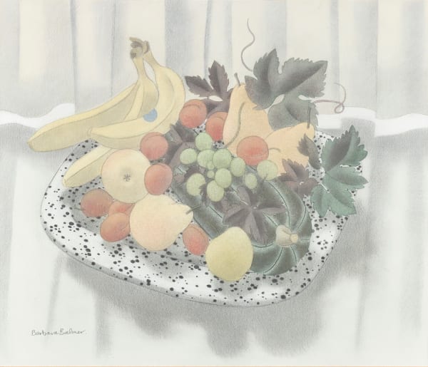 Barbara Balmer RSA RSW, Still Life with Vine Leaves