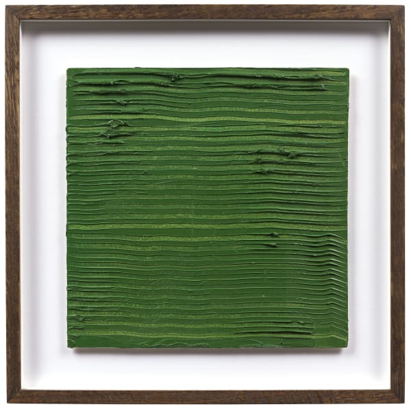 Shaun Fraser Squeaky Green Grass III, 2024 oil on canvasboard 30 x 30 cm