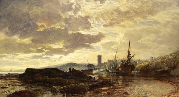 Sam Bough RSA RSW, Ebb Tide, Dysart, 1858