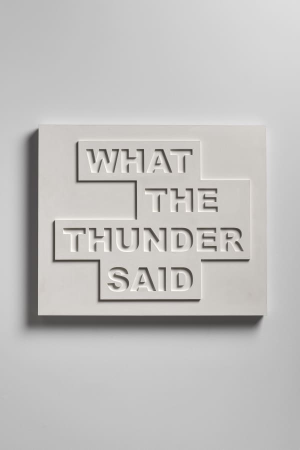 Kenny Hunter What The Thunder Said, 2025 initialled and dated in pencil laser cut mdf, paint 58 x 70 cm