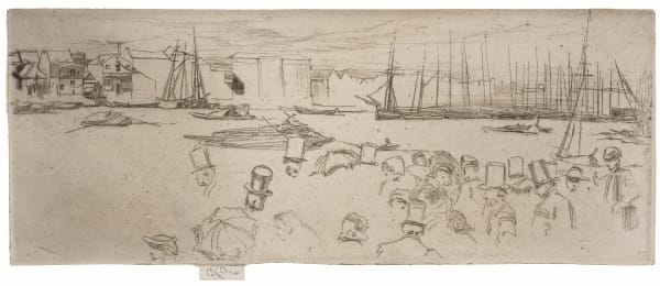 James McNeill Whistler, Penny Passengers, Limehouse, 1860