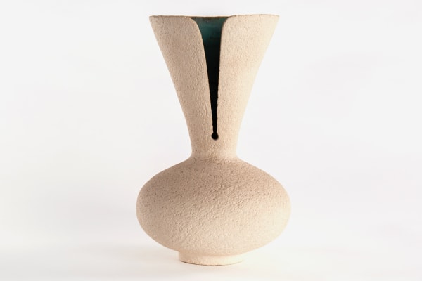 Waistel Cooper, Waisted vase with a split rim, 1980s-90s