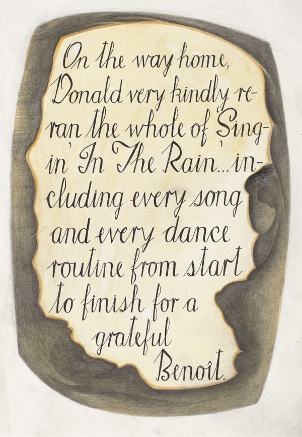 John Byrne RSA, On the way home, Donald very kindly re-ran the whole of 'Singing In The Rain', 2008