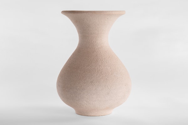 Waistel Cooper Baluster vase, 1980s with a rough textured cream surface signed ‘Waistel’ to the base The Barbican Pottery, Penzance stoneware 9 ½ x 6 ¾ inches