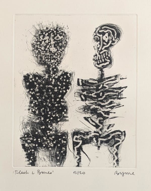 John Byrne RSA Flesh & Bones, 1996 signed, titled and numbered 5/20 in pencil to margin etching edition of 20 9 ¾ x 7 ¾ inches