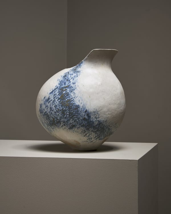 Betty Blandino Lipped vessel, 1990s impressed with artist's mark to base stoneware 10 ¾ x 8 ½ x 8 ½ inches 27.3 x 21.6 x 21.6 cm