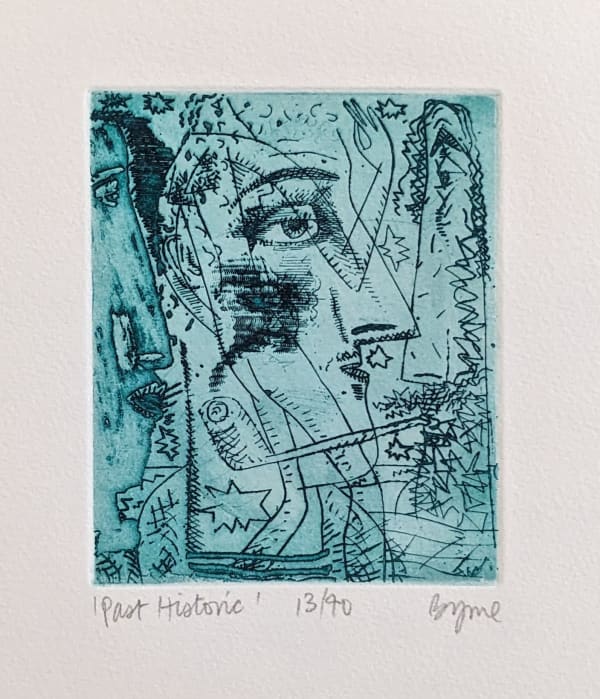 John Byrne RSA Past Historic, 1998 signed, titled and numbered 13/40 in pencil to margin etching edition of 40 5 ½ x 4 ½ inches