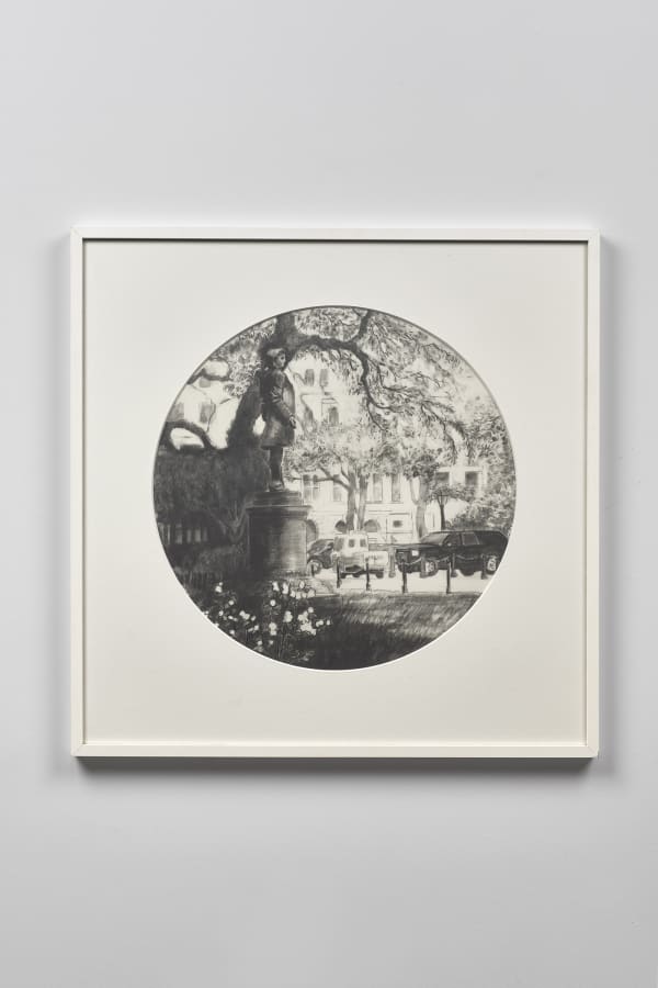Kenny Hunter Nathan Hale, 2006 signed and dated verso pencil on paper 52 cm diameter