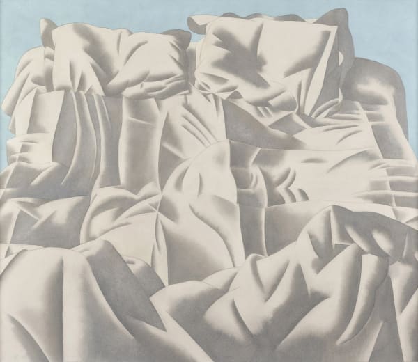 Barbara Balmer RSA RSW Triptych Bedscapes, Imprint I, 1992 signed, inscribed and dated 1992 verso watercolour 32 1/2 x 38 inches 82.5 x 96.5 cm