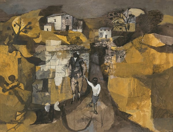 Keith Vaughan, Landscape with whistling boy, Yorkshire, 1945