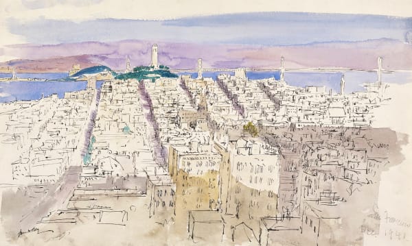 James McBey, View of San Francisco, California, 1941