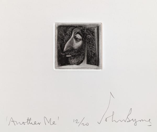 John Byrne RSA Another Me, 2010 signed, titled and numbered 12/20 in pencil to margin etching edition of 20 2 ½ x 2 ½ inches