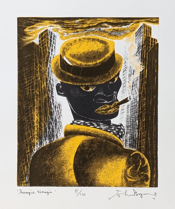 John Byrne RSA Boogie Woogie, 2012 signed, titled and numbered 5/10 in pencil to margin screenprint edition of 10 13 ¼ x 11 inches