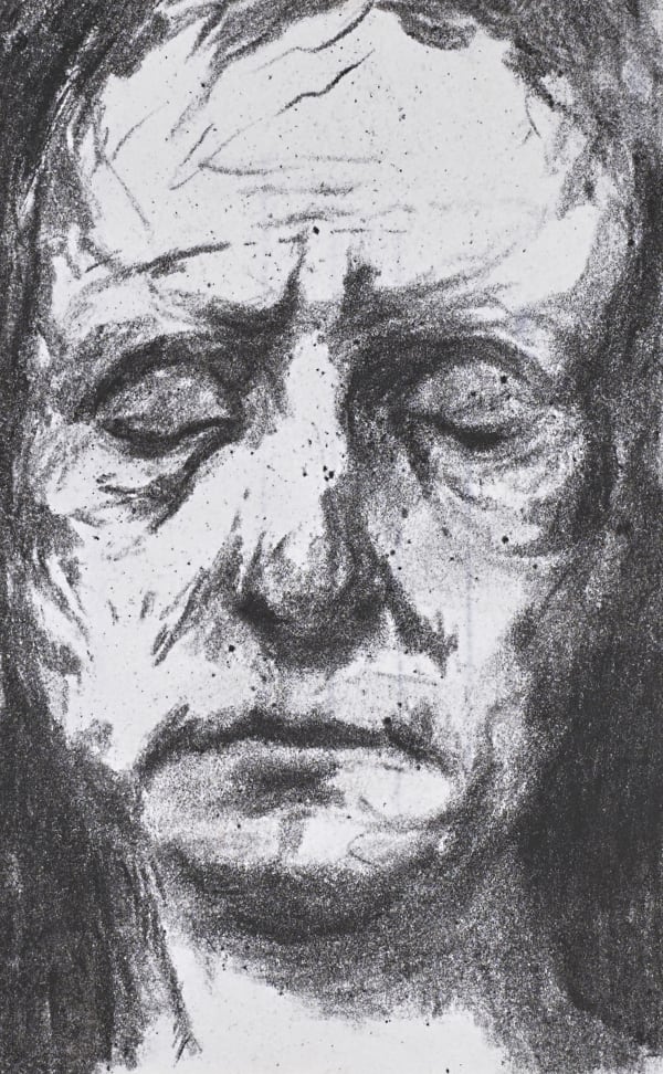 Ken Currie, Portrait with closed eyes, 1996