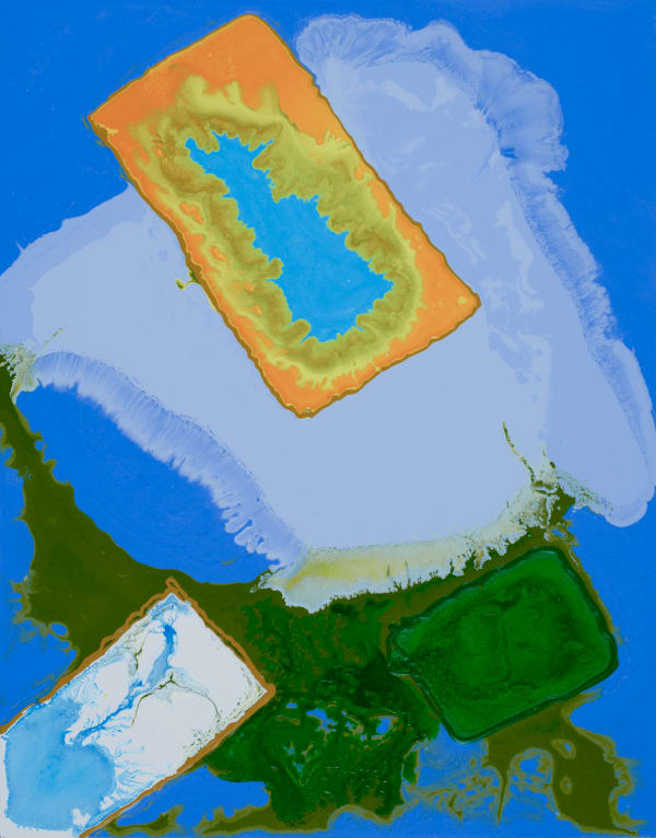Kjell Folkvord, Green, White and Gold , 2017
