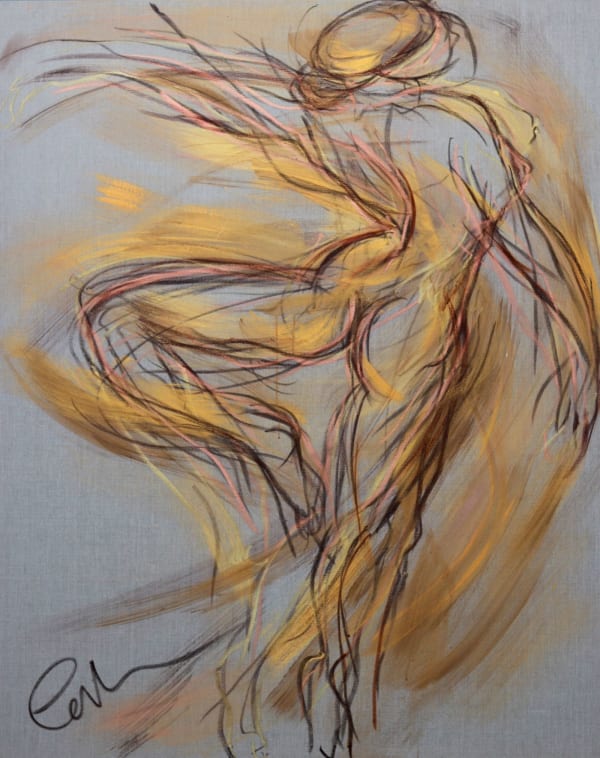 David Cottingham, She walks in Beauty, Study for Aurora, 2023