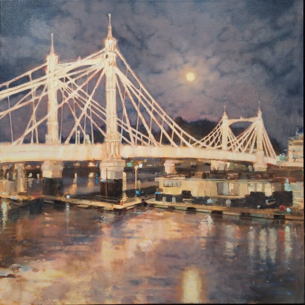 Alex Rennie, Albert Bridge (under the Hunter moon), 2024