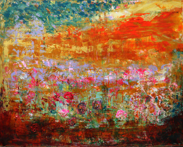 David Cottingham, The Rose Garden, Sunset , 2024