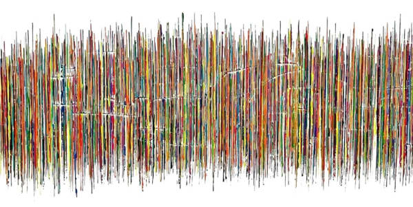 Valou Kervyn, Vibrations on linen, 2024