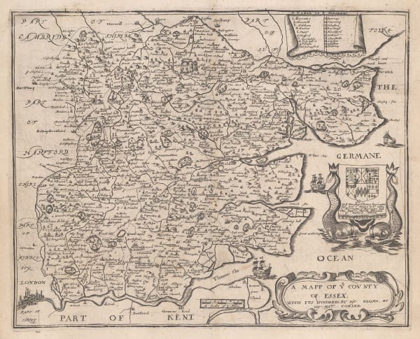Richard Blome, A Mapp of ye County of Essex, 1673