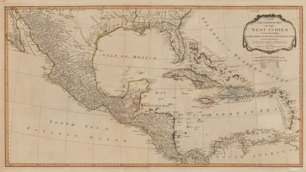 Laurie & Whittle, Central America and the West Indies, 1794