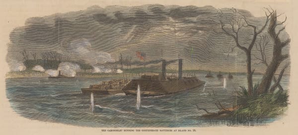 Illustrated London News (ILN), US Navy - Civil War, Battle of Island No. 10, 1862 c.