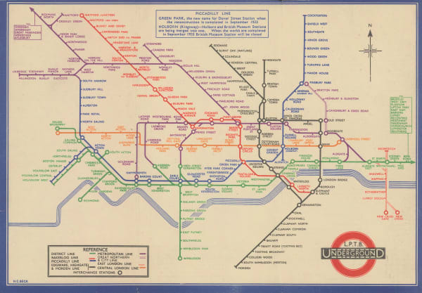 Harry Beck, LPTB Variant - August, 1933